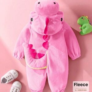 SHEIN Pink Dinosaur Kids Costume